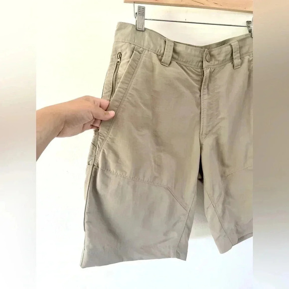 The North Face Horizon II Tan 10.5" Utility Nylon Hiking Shorts Axez Size 34 - Picture 2 of 15